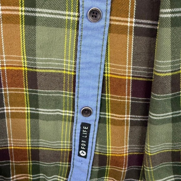 Marmot For Life Flannel Shirt Plaid Long Sleeve Button Up Men's XXL - Picture 2 of 5
